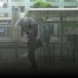 Abrigos  de passageiros que protegem da chuva